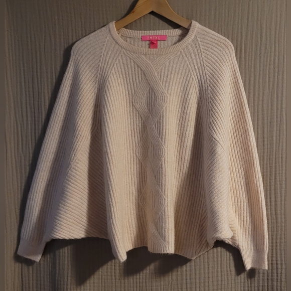 Lilly Pulitzer Raglan-style Arienza Sweater in Light Heathered Sandbar Size XXS - Picture 1 of 10